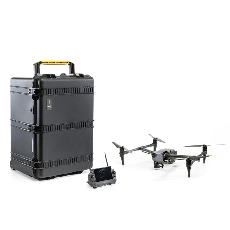 VALIGIA PROTETTIVA PER DJI INSPIRE 3 - HPRC2800W CON RUOTE