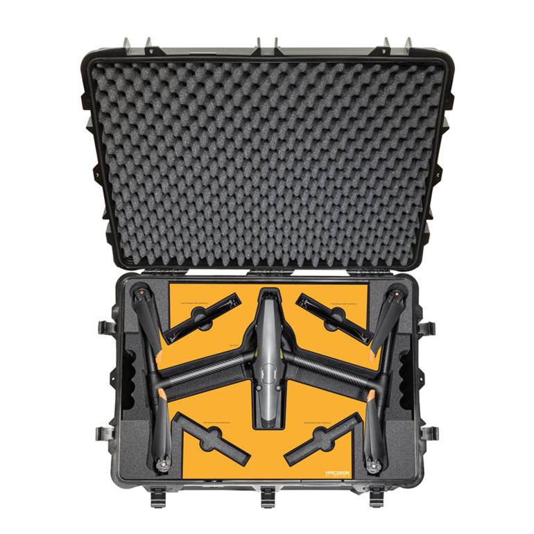 VALISE DE PROTECTION POUR DJI INSPIRE 3 - HPRC2800W AVEC ROUES