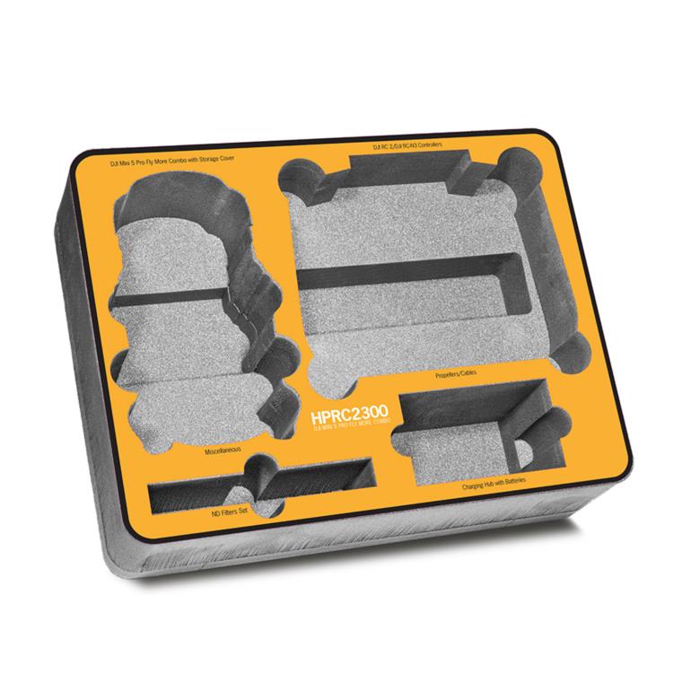FOAM KIT FOR DJI MINI 5 PRO FLY MORE COMBO ON HPRC2300