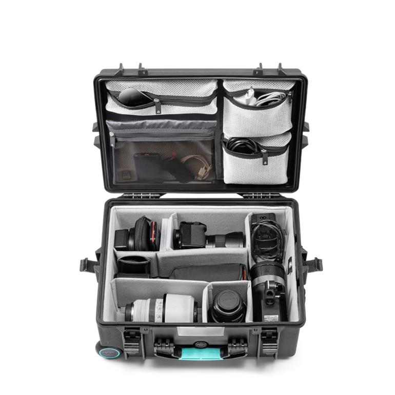 HPRC#2600WPROBLB wheeled waterproof protective case. 