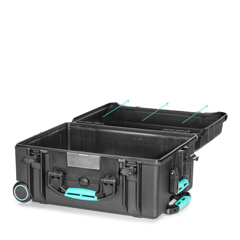 HPRC#2670W – Professional Watertight Case with Wheels and Removable Lid