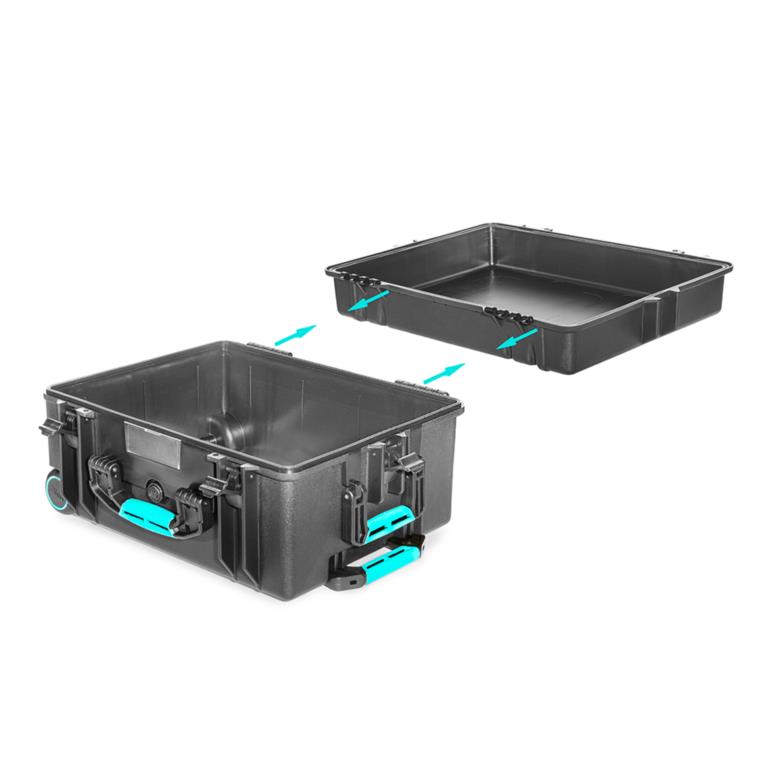 HPRC#2670W – Professional Watertight Case with Wheels and Removable Lid