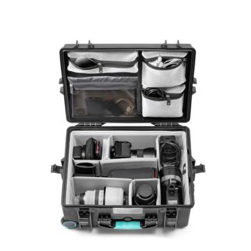 HPRC#2600WPROBLB wheeled waterproof protective case. 
