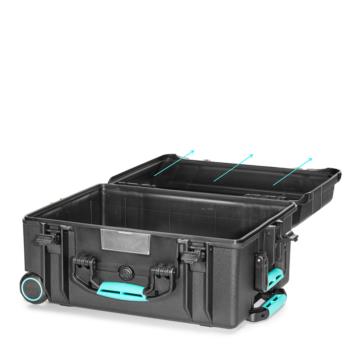 HPRC#2670W – Professional Watertight Case with Wheels and Removable Lid